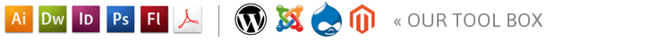 Adobe Creative Suite, Wordpress, Joomla, Drupal, Magento